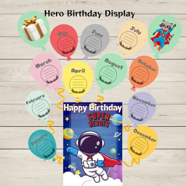 🦸‍♀️Birthday Chart🦸‍♀️