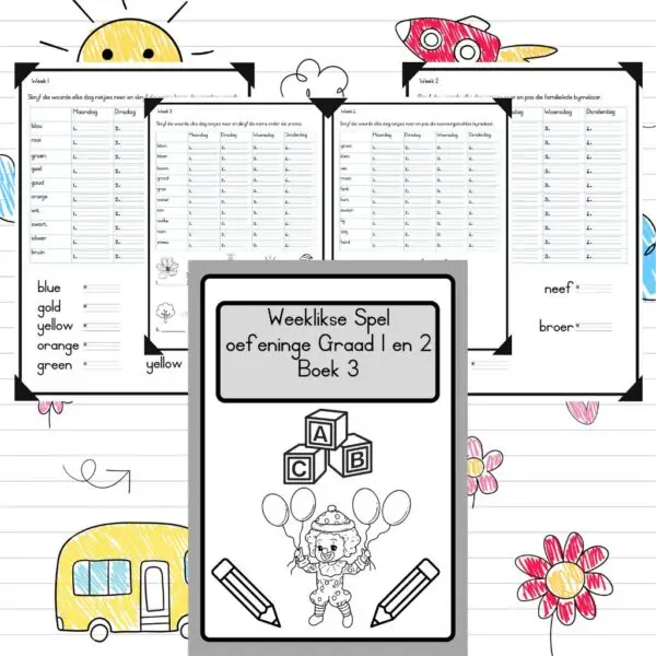 🏫Graad 1 en 2 Spel Boek 3🏫