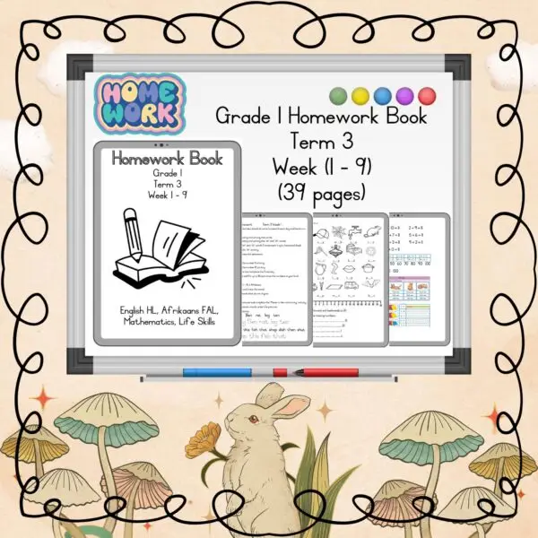 🏫Grade 1 Term 3 Homework booklet🏫