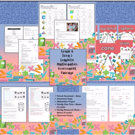 🏫Grade 6 Term 3 Mathematics Bundle🏫