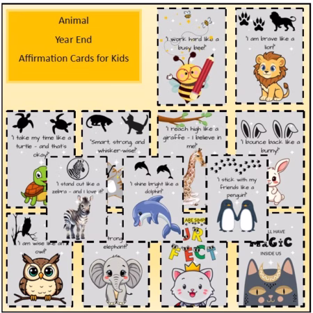 🐃Animals Motivational Cards🐃