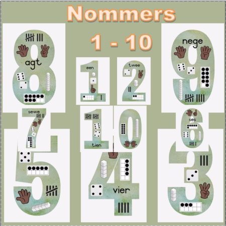 🏫Afrikaans Nommers 1 - 10🏫