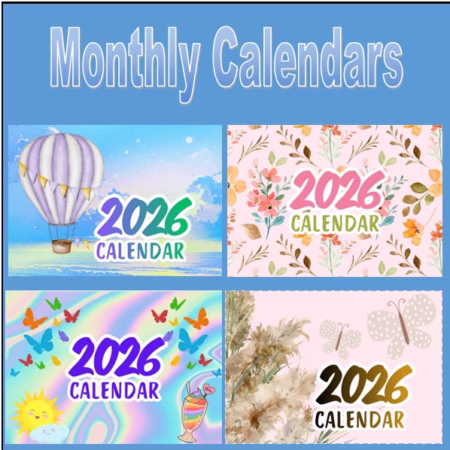 🎄Monthly Calendars🎄