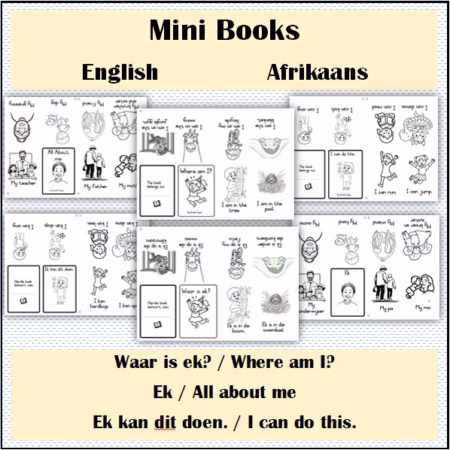 🏫Mini Books: English, Afrikaans🏫