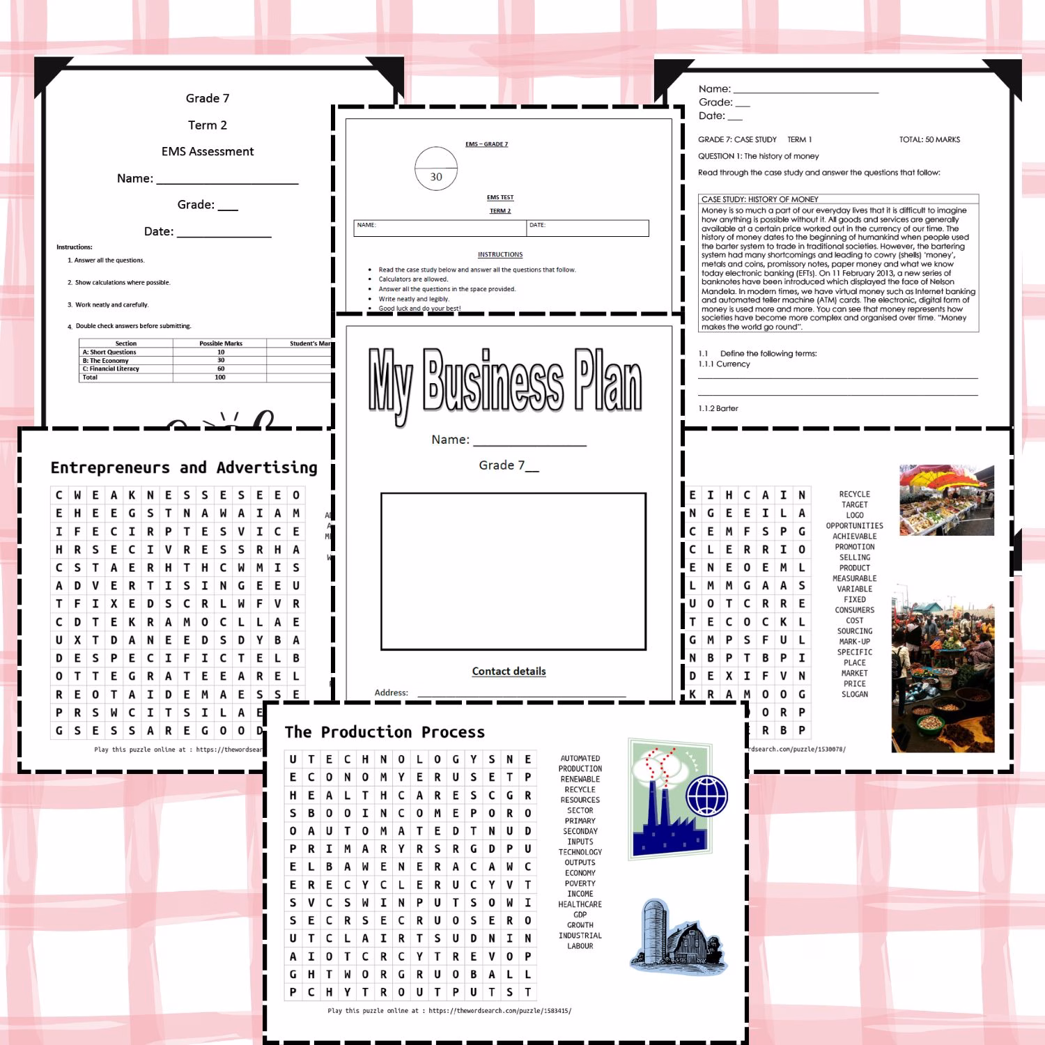 🏫Grade 7 EMS Term 1 and 2🏫