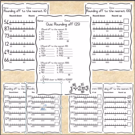 🏫Rounding Off Booklet and Poster🏫
